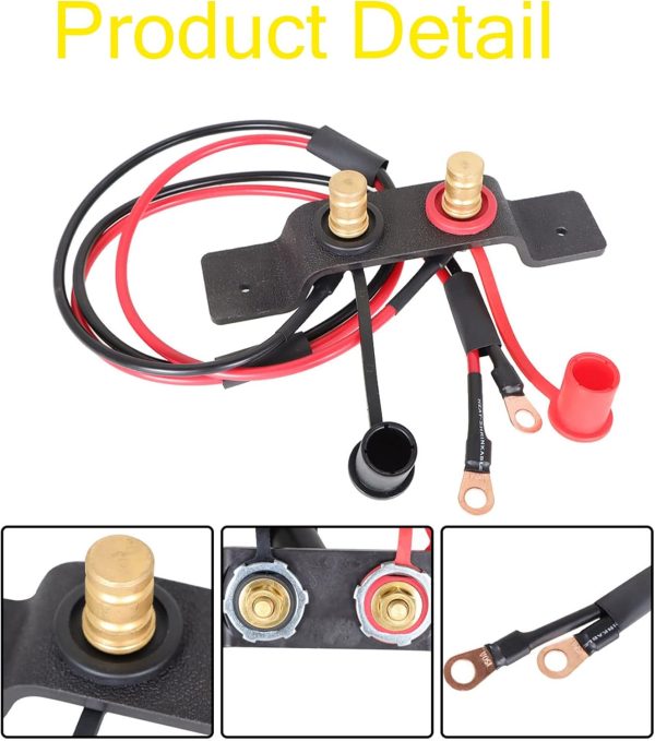 WFLNHB Battery Jump Post Starter Jumpstart Battery Terminals Relocation Kit - Image 2