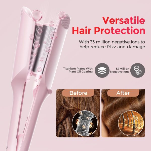 Waver Curling Iron LENA S12 Beach Waver Curling Wand, Hair Tool with 2 - Image 6
