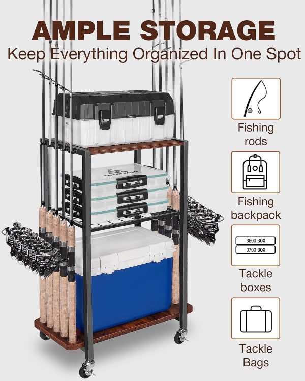 Ghosthorn Fishing Rod Holders for Garage, Fishing Gear and equipment - Image 3