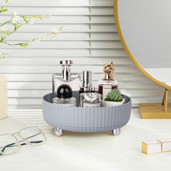Anyoifax Makeup Perfume Organizer Tray 360 Degree Rotating Lazy Susan - Image 2