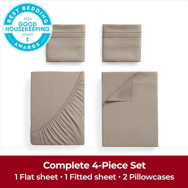 Mellanni Extra Deep Queen Sheets - 4 PC Iconic Collection Bedding Sheets & - Image 4