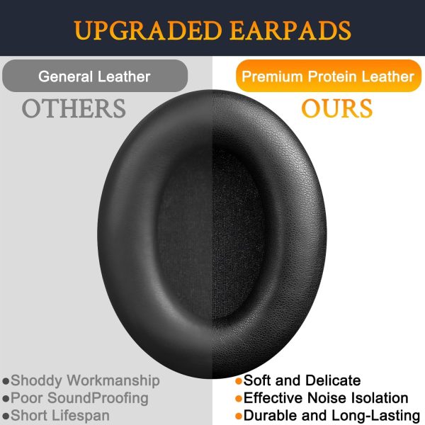 SOULWIT Replacement Earpads for Sony WH-1000XM4 (WH1000XM4) Headphones, Ear - Image 4