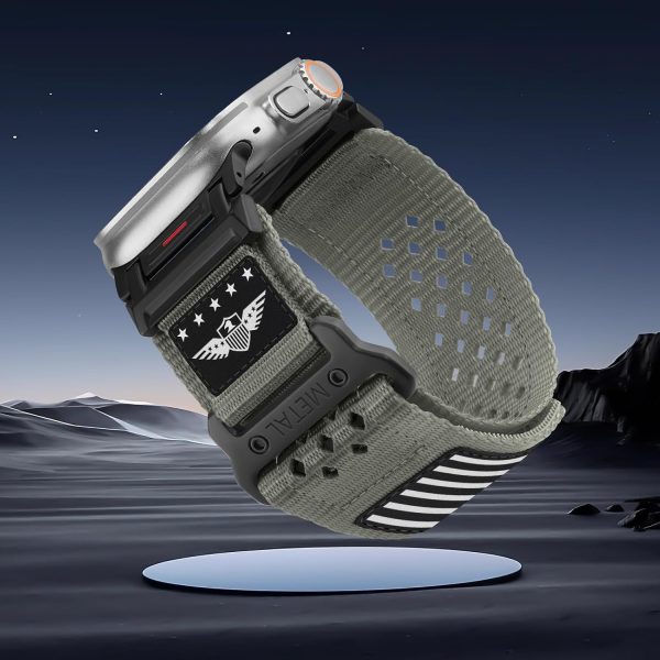 Rugged Nylon Band for Apple Watch Ultra 2 Bands for Men 49mm 46mm 45mm 44mm - Image 7
