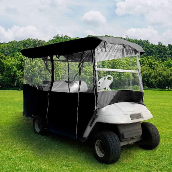 Happybuy Golf Cart Enclosure, 4-Person Golf Cart Cover, 4-Sided Fairway - Image 9