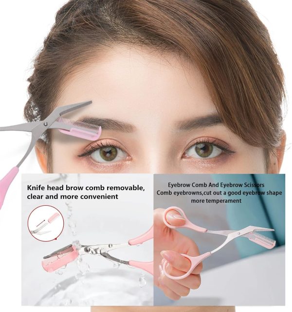 Eyebrow Trimmer Set,Eyebrow Scissors,Eyebrow Trimmer Scissors Tool,Eyebrow - Image 6