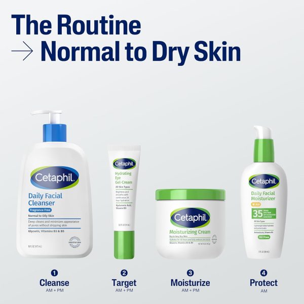 Cetaphil Face Wash, Daily Facial Cleanser for Sensitive, Combination to - Image 7