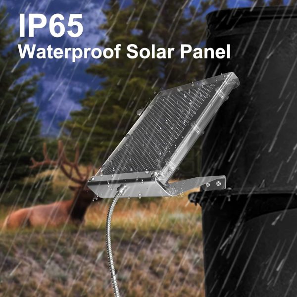 POWOXI 12V 1.7W Solar Panel for Deer Feeder Waterproof Solar Battery - Image 6