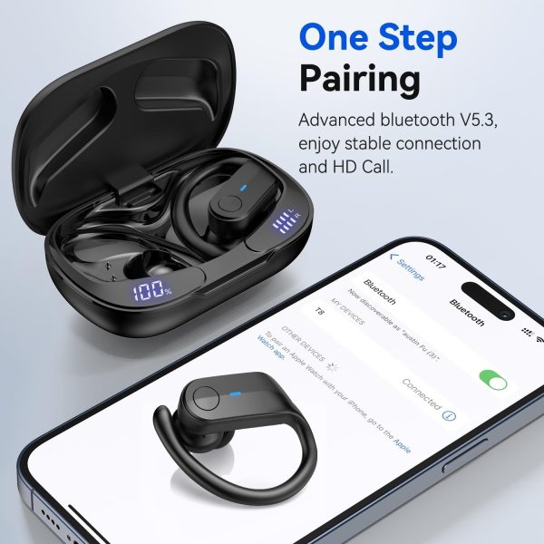 Wireless Earbuds Bluetooth Headphones 75Hrs Playtime Sport Earbuds Noise - Image 6