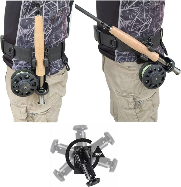 Fly Fishing Rod Holder,3rd Hand Belt Clip Rod Holder,Fly Fishing Wader Belt - Image 3