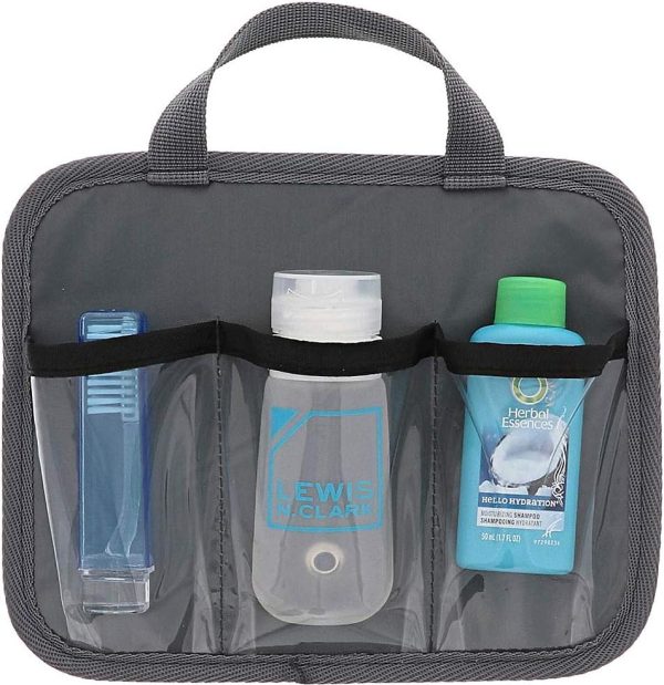 Lewis N. Clark Deluxe Travelflex Toiletry Kit, Makeup Bag, Shower Caddy + - Image 2