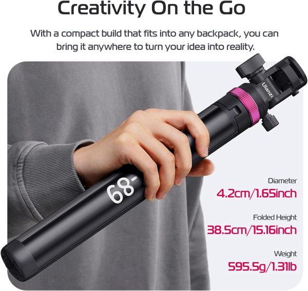 ULANZI MT-89 Extendable Tripod Aluminum, 82" Portable Adjustable Light - Image 5