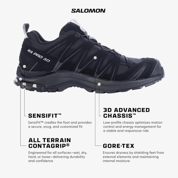 Salomon Women's XA PRO 3D V7 GORE-TEX Trail Running Shoe - Image 3