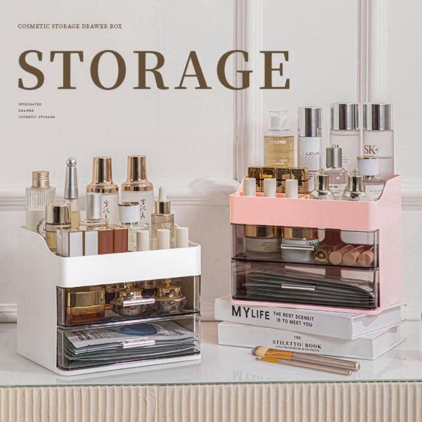 Makeup Organizer for Vanity,Vanity Organizer with 2 Drawers,Makeup&Skincare - Image 7