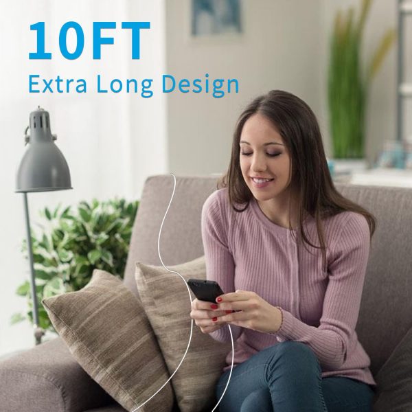 Ximytec [MFi Certified] USB C to Lightning Cable 3Pack 10FT iPhone Fast - Image 7