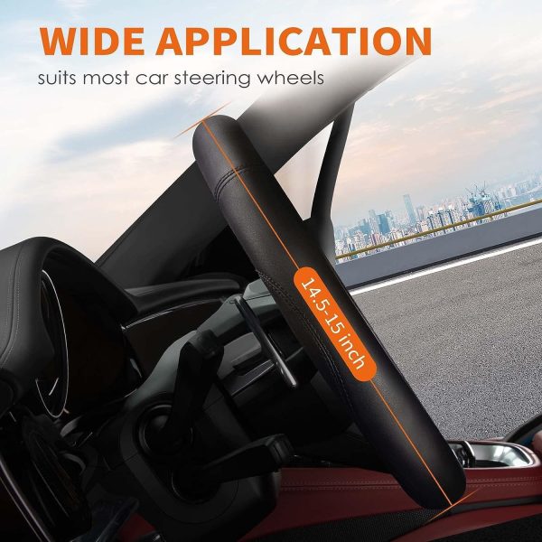 HOTOR Car Steering Wheel Cover - Universal Car Accessory for Diverse Cars, - Image 2