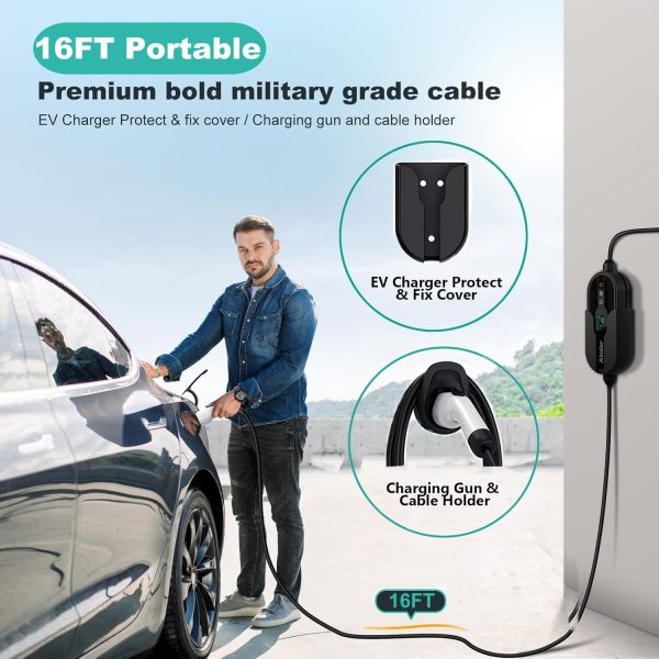 Level 2 Electric Vehicle EV Charger, 32A 240V NEMA 14-50 Plug, Portable - Image 8
