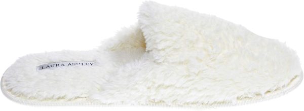 Laura Ashley Ladies All Over Plush W/Memory Foam Slippers - Image 2