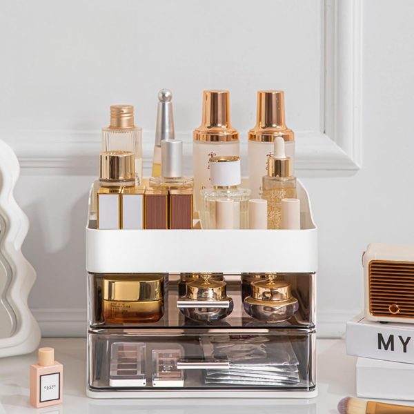 Makeup Organizer for Vanity,Vanity Organizer with 2 Drawers,Makeup&Skincare - Image 2