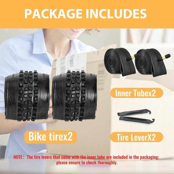 Hycline Mountain Bike Tires Set: 2 Pack 26/27.5/29x2.4 Inch Heavy Duty - Image 8