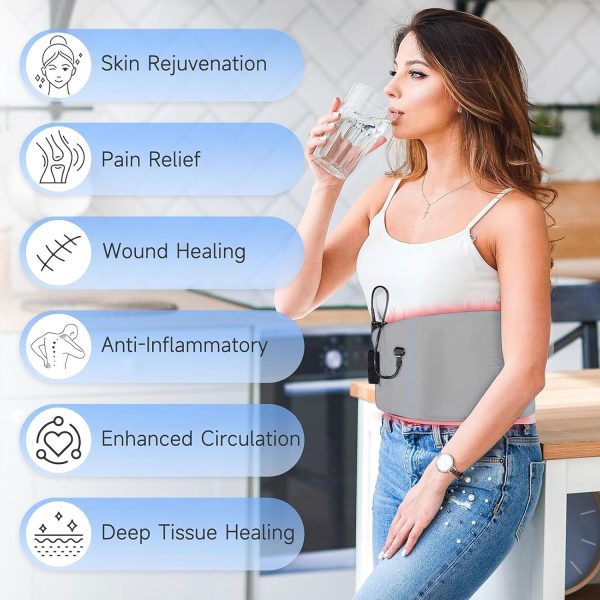 Red Light Therapy for Body, Portable Red Light Therapy Belt, Waist Back - Image 2