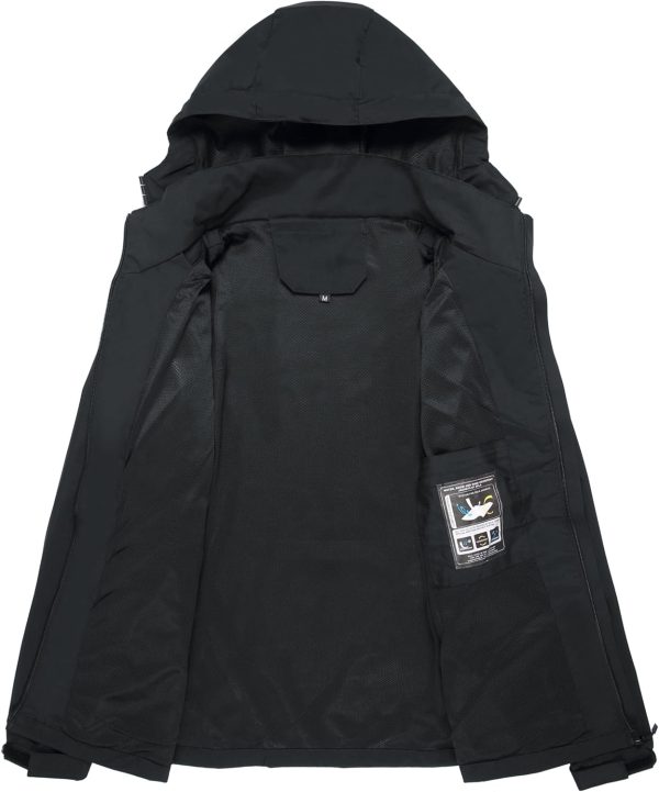 Men's Lightweight Waterproof Rain Jacket,Shell Hooded Outdoor Raincoat - Image 3