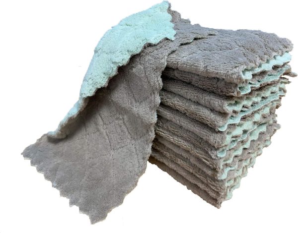 kimteny 12 Pack Kitchen Cloth Dish Towels, Premium Dishcloths, Super - Image 8