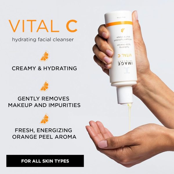 IMAGE Skincare, VITAL C Hydrating Facial Cleanser, Gentle Face Wash with - Image 2
