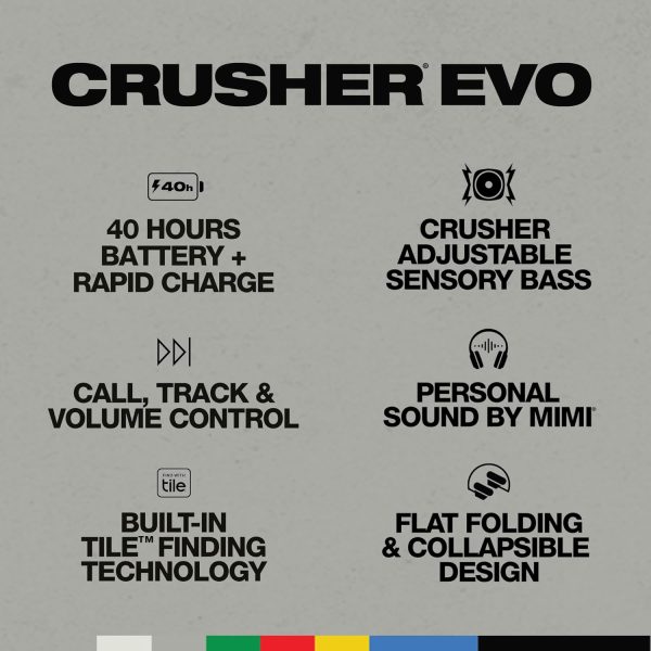 Skullcandy Crusher Evo Over-Ear Wireless Headphones with Sensory Bass with - Image 4