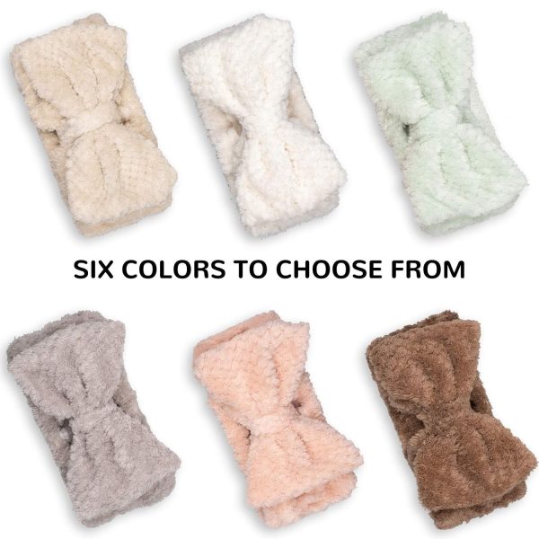 Whaline 6 Pack Spa Headband Pelerine Design Bowknot Headband Elastic Yoga - Image 4