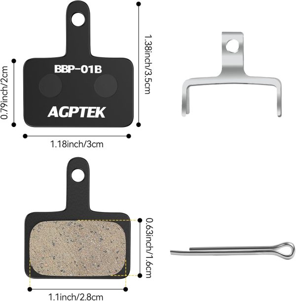 AGPTEK Bike Brake Pads, High-Performance Brake Pads, Disc Brake Pads & - Image 6