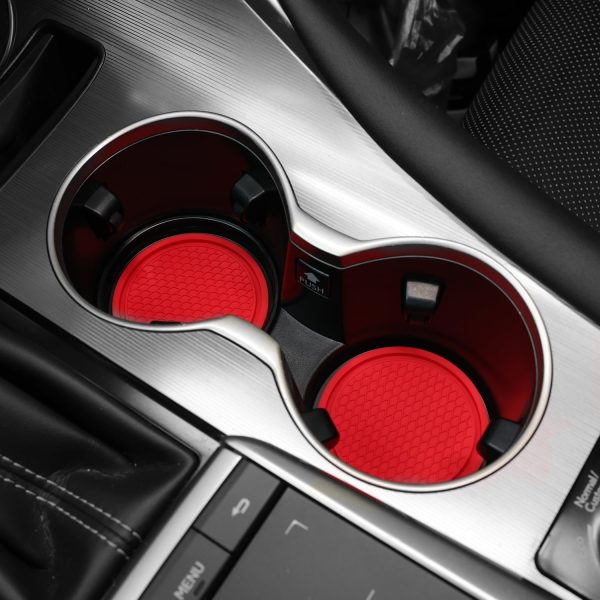 SINGARO Car Cup Coaster, 4PCS Universal Non-Slip Cup Holders Embedded in - Image 4