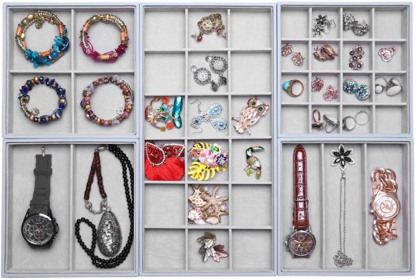 Magic Stackable Jewelry Trays Closet Dresser Drawer Organizer for - Image 2