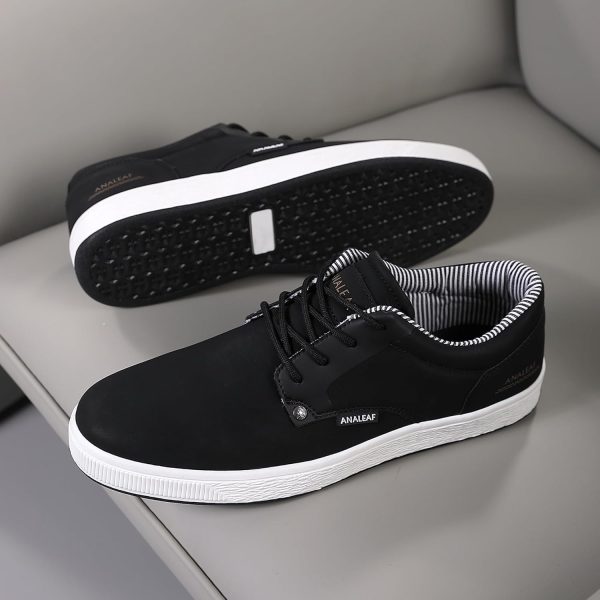Mens Casual Oxfords Fashion Sneakers Soft Comfortable Lace-Up Dress Shoes - Image 9