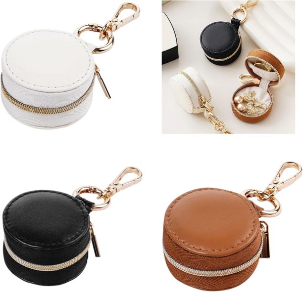 Versatile Jewelry Holder with Keychain Clip Travel Jewelry Case Portable - Image 2