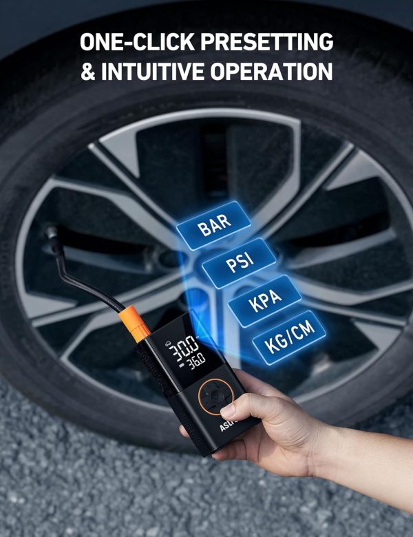 AstroAI L7 Tire Inflator Portable Air Compressor Cordless Bike Pump with - Image 7