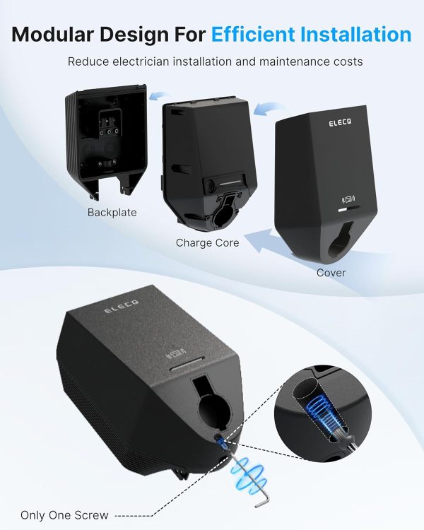 Level 2 EV Charger 50A, Solar Charging Mode & Active Load Management, - Image 4