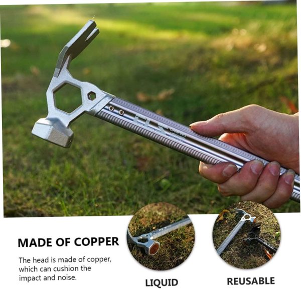 Outdoor Hammer Drill Belt Anchors Hatchet Emergency Kit Camping Gear Tarp - Image 7