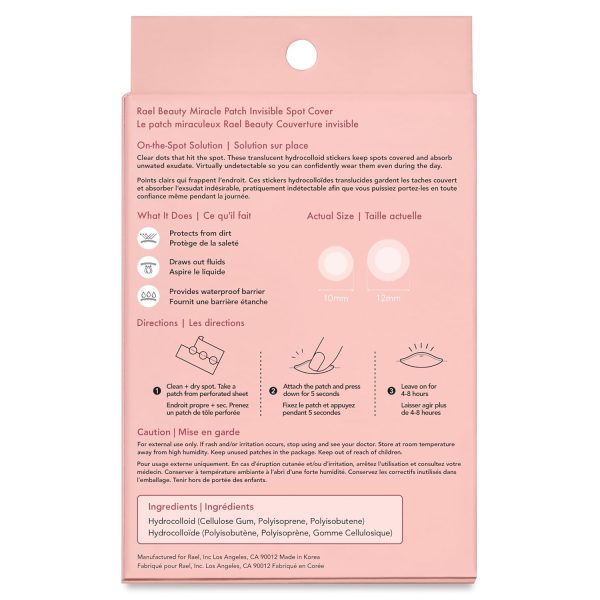 Rael Pimple Patches, Miracle Invisible Spot Cover - Hydrocolloid Acne Patch - Image 8