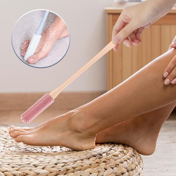 Toe Cleaning Brush Foot Scrubber - 2Pack Silicone Shower Foot Scrubber with - Image 6