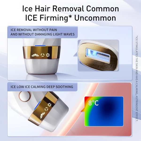 IPL Home Use Hair Removal Device，999,999 Flashes,Permanent Hair Removal for - Image 4