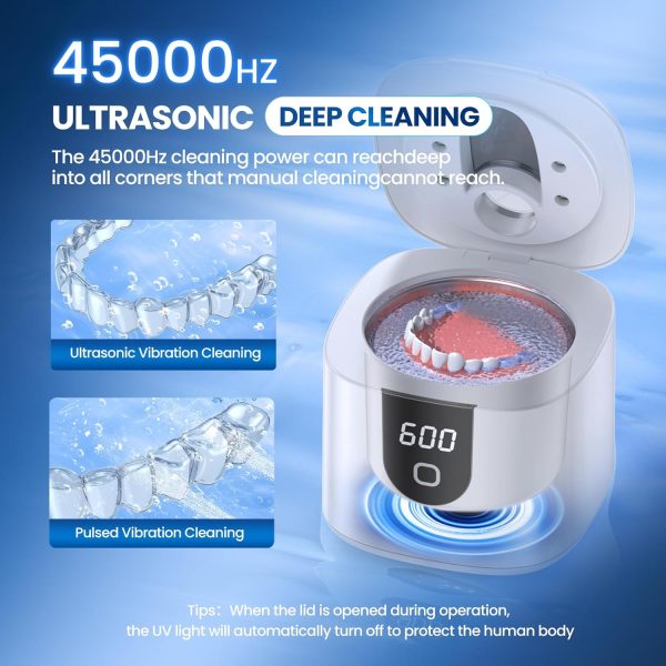 Ultrasonic Retainer Cleaner, 45kHz Retainer Cleaner Machine with 4 Modes - Image 5