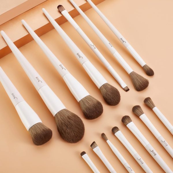 Jessup Makeup Brushes 14Pcs Makeup Brush Set Premium Synthetic Powder - Image 8
