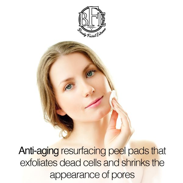 Anti Aging Resurfacing Exfoliating Peel Pads Treatment- Contains Lactic, - Image 5