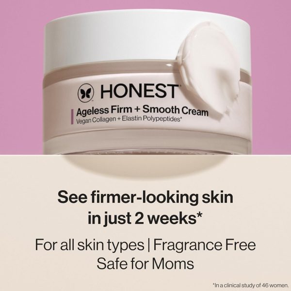 Honest Beauty Ageless Firm and Smooth Cream | Powered by Vegan Collagen and - Image 2