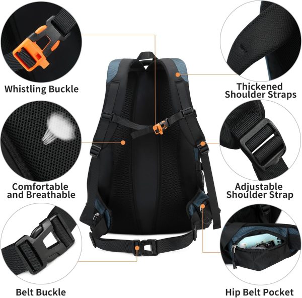 40L Hiking Backpack Waterproof Lightweight Daypack Travel Sports Camping - Image 5