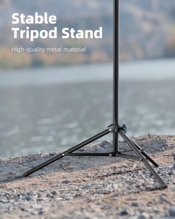 Weilisi 10.5" Ring Light with 69" Tripod Stand and Phone Holder Kit, - Image 3