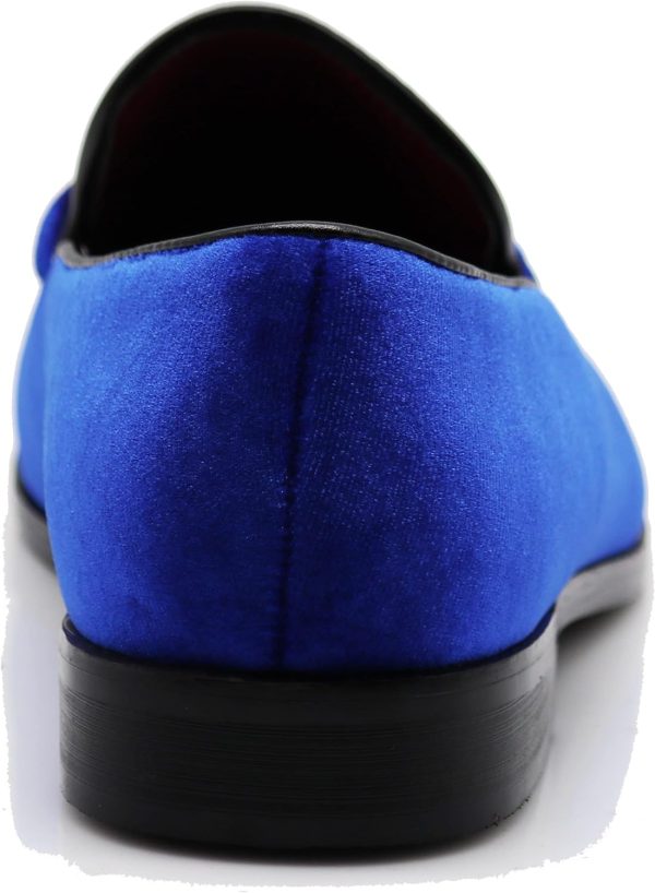 SP34 Men's Vintage Fashion Chain Buckle Dress Loafers Slip On Shoes Tuxedo - Image 5