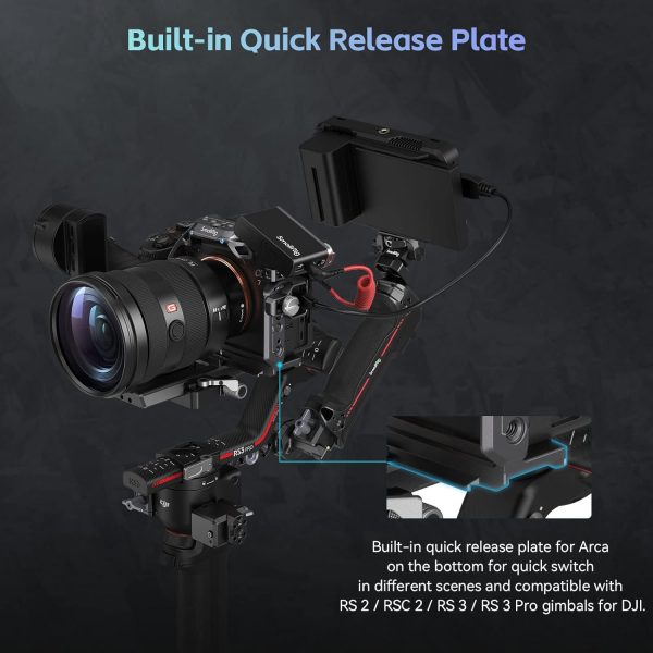 SmallRig A7 IV Cage with Top Handle and Clamp for HDMI Cable, Basic Kit for - Image 6