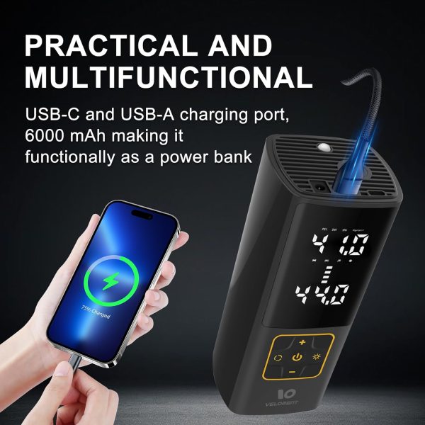 Tire Inflator Portable Air Compressor Auto Air Pump for Car Tire Car - Image 8