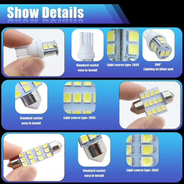 Car Led Bulb, Led Combination Set of 24 Sets, Used for Car Interior/Indoor - Image 4